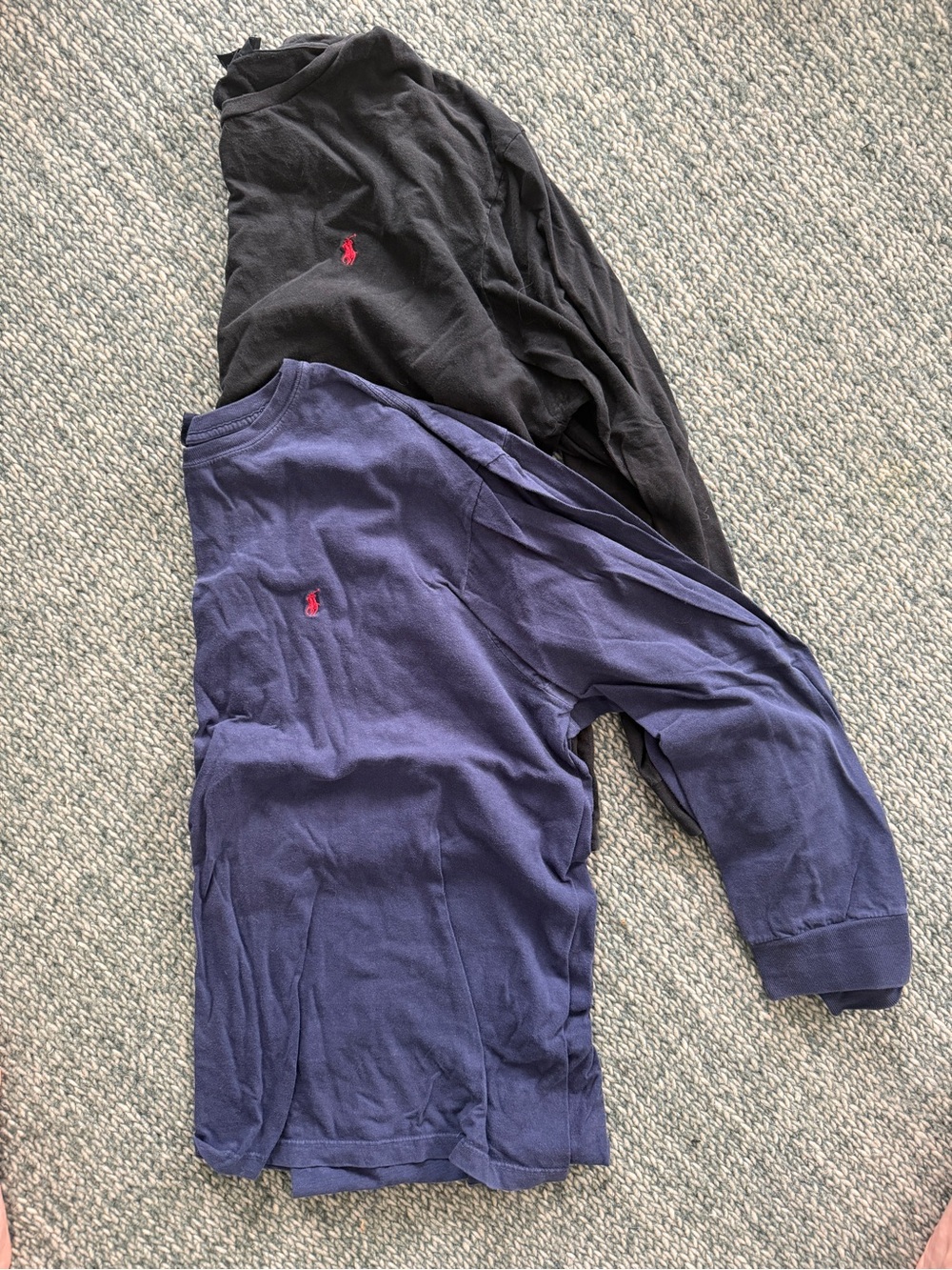 Lot of 2 XL Ralph Lauren Polo Long Sleeve Tee in Black and Navy